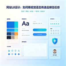 德宏建站-网站UI设计：如何用视觉语言传递品牌信任感
